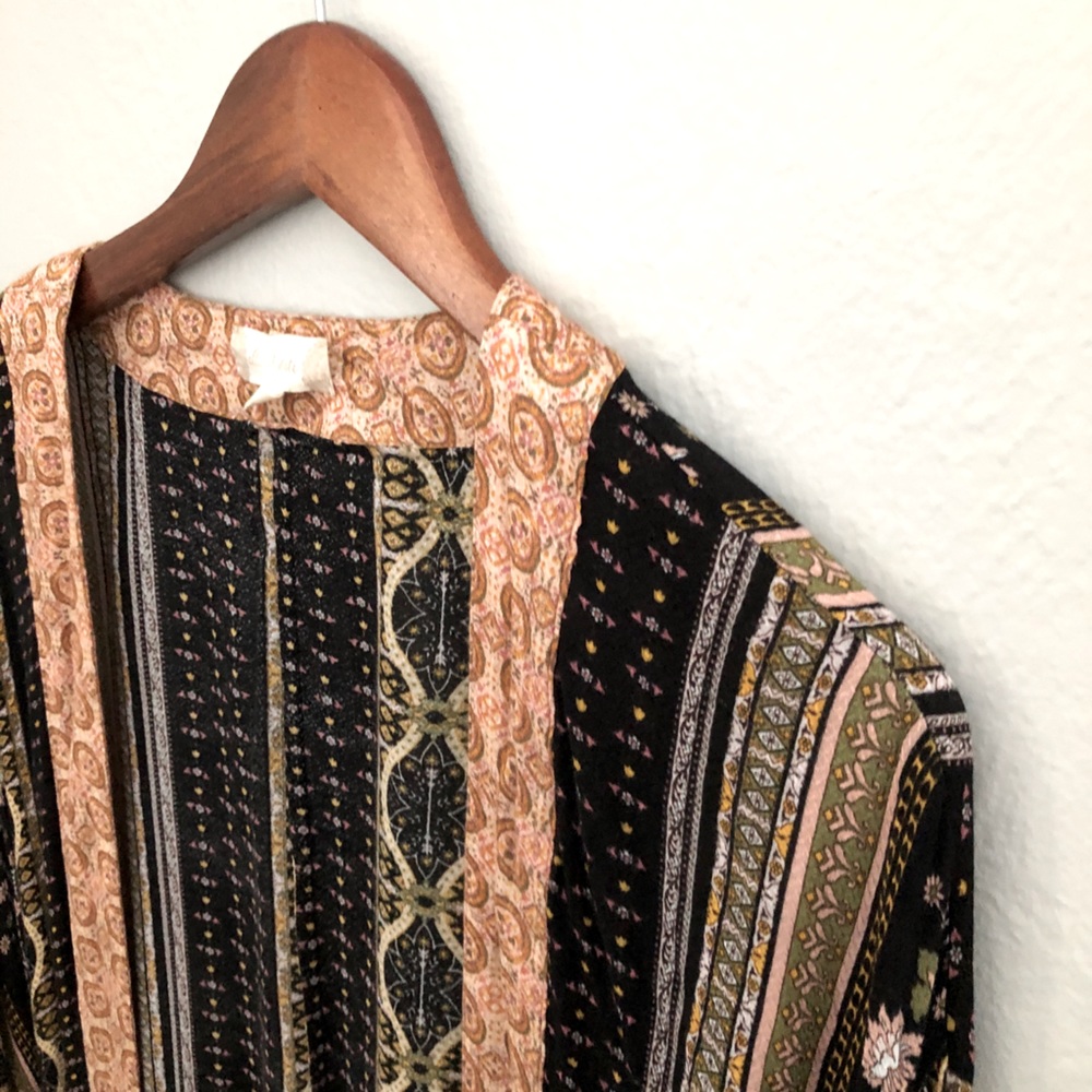 Altar’d State Ballon Sleeve Boho Kimono